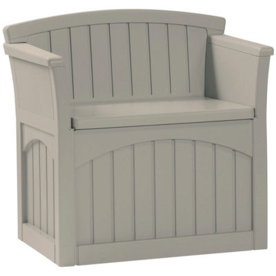 Suncast Storage Patio Seat – Taupe Suncast Storage Patio Seat – Taupe